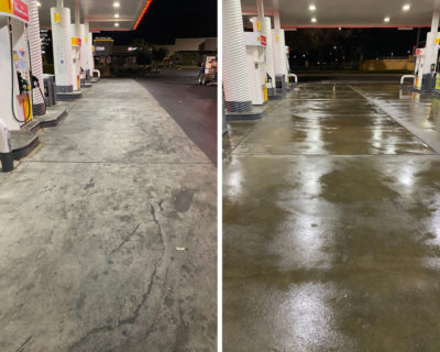Gas Station Pressure Washing in Fort Worth, TX